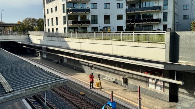 Gleisaufmaß für Elektrifizierung