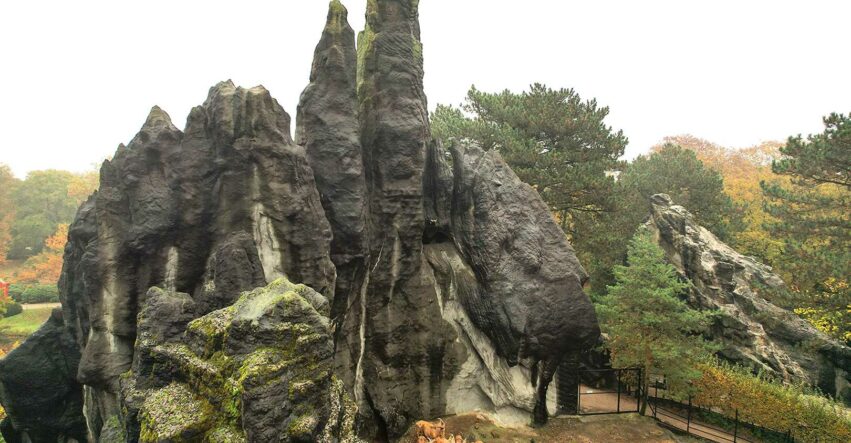 Aufmaß eines Kunstfelsens im Tierpark