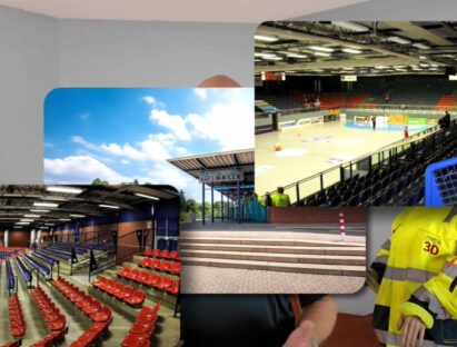 Von veralteten Plänen zum 3D-Handball-Bundesligastadion: So haben wir es in Rekordzeit umgesetzt